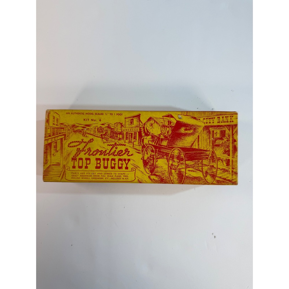 Vintage Frontier Manufacturing Co Frontier Top Buggy Model Kit No 6 1/2 Scale